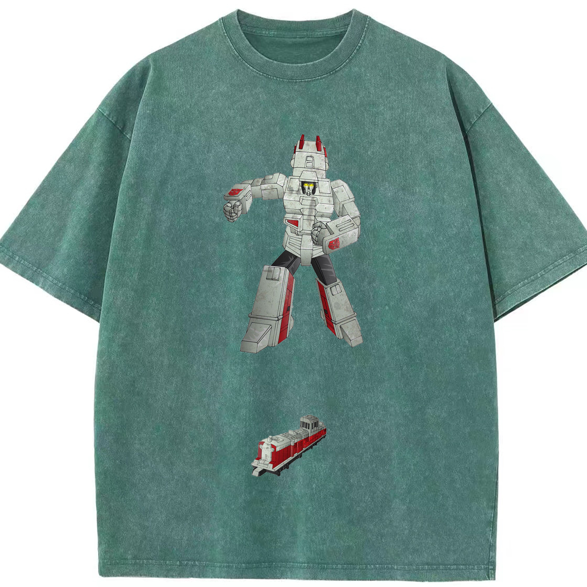 （画像用）  綿100% ヴィンテージ風 半袖Tシャツ（フロントプリント）